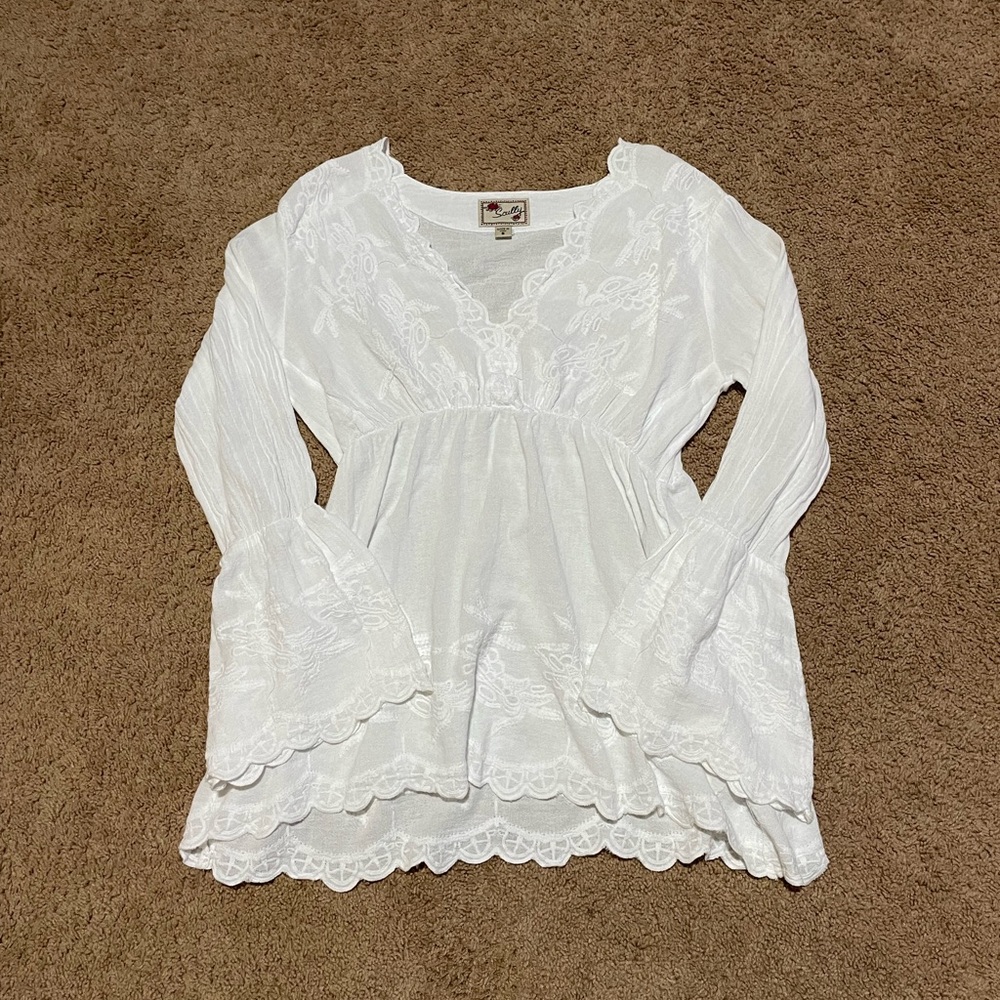White Lace Women's Top